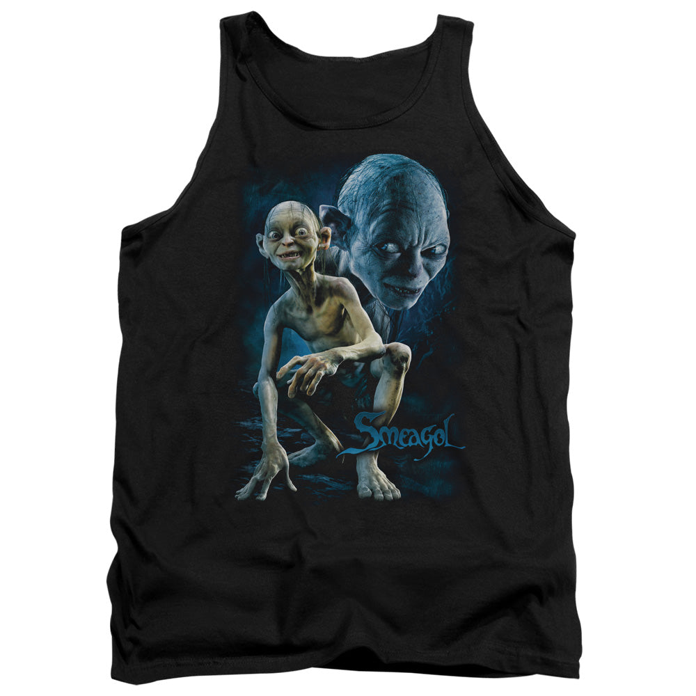 AN OFFCIALLY LICENSED LOR SMEAGOL ADULT UNISEX TANK TOP BLACK