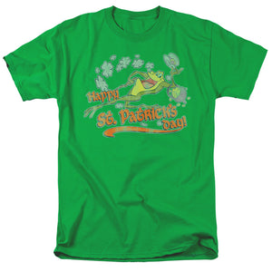 AN OFFCIALLY LICENSED LOONEY TUNES MICHIGAN J MEN'S REGULAR FIT T-SHIRT KELLY GREEN