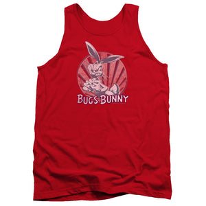 AN OFFCIALLY LICENSED LOONEY TUNES WISHFUL THINKING ADULT UNISEX TANK TOP RED