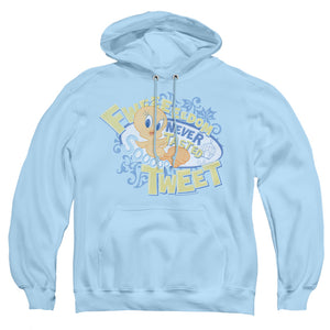 AN OFFCIALLY LICENSED LOONEY TUNES FWEEDOM ADULT UNISEX PULLOVER HOODIE LIGHT BLUE