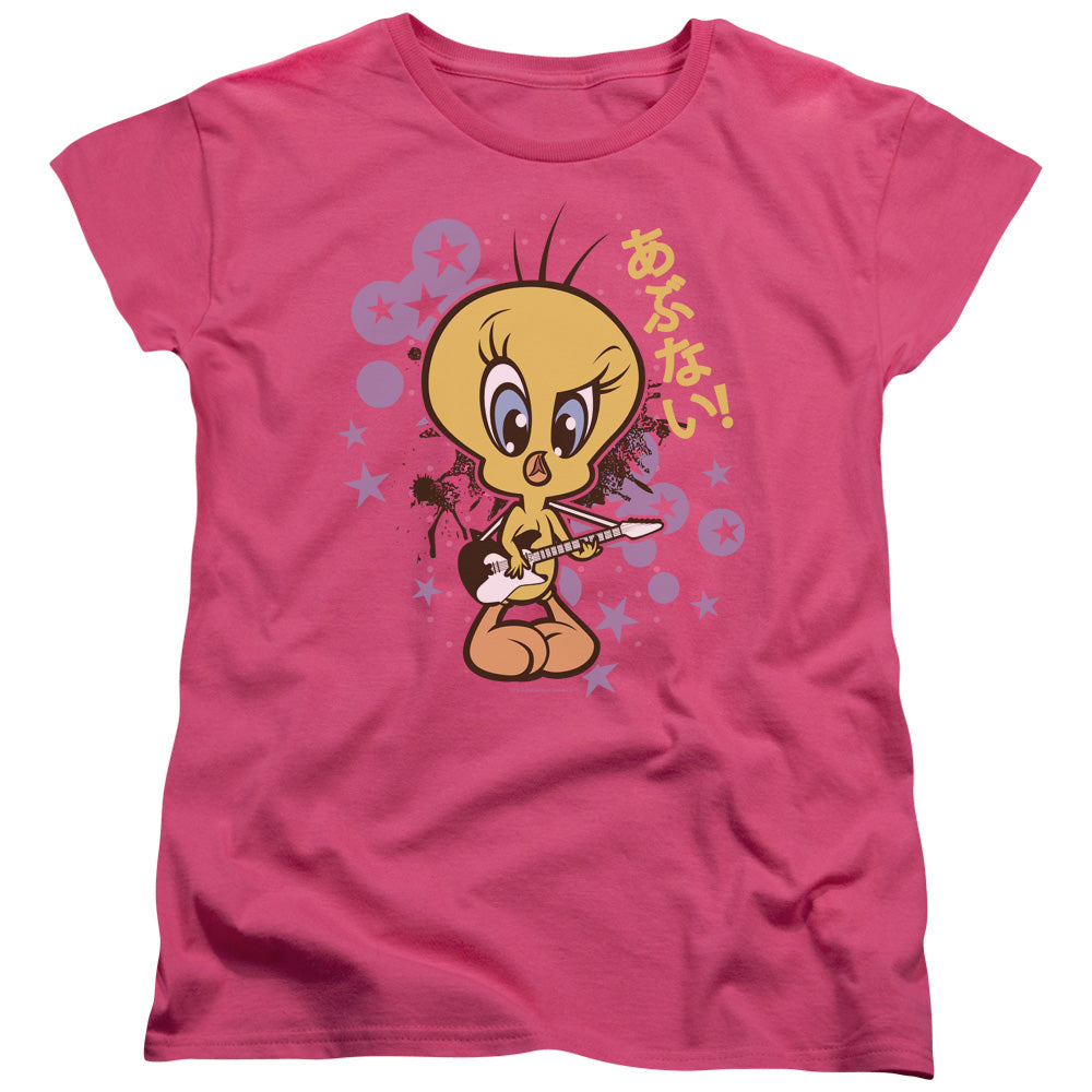 AN OFFCIALLY LICENSED LOONEY TUNES SO BAD WOMEN'S REGULAR FIT T-SHIRT HOT PINK
