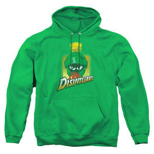 AN OFFCIALLY LICENSED LOONEY TUNES DISINTEGRATE ADULT UNISEX PULLOVER HOODIE KELLY GREEN
