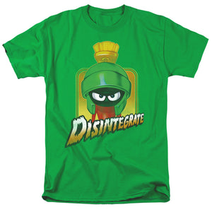 AN OFFCIALLY LICENSED LOONEY TUNES DISINTEGRATE MEN'S REGULAR FIT T-SHIRT KELLY GREEN