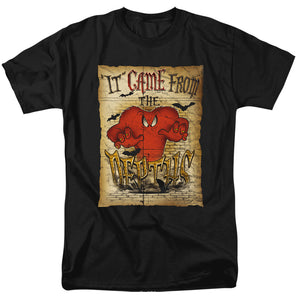 AN OFFCIALLY LICENSED LOONEY TUNES THE DEPTHS MEN'S REGULAR FIT T-SHIRT BLACK