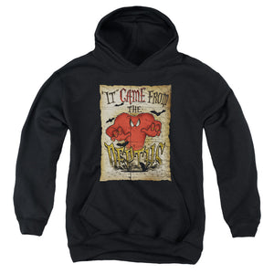 AN OFFCIALLY LICENSED LOONEY TUNES THE DEPTHS YOUTH HOODIE BLACK