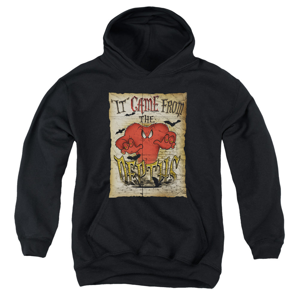 AN OFFCIALLY LICENSED LOONEY TUNES THE DEPTHS YOUTH HOODIE BLACK