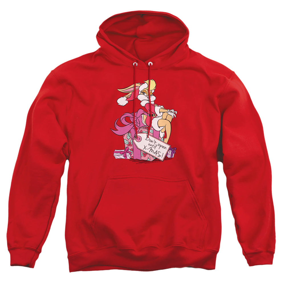 AN OFFCIALLY LICENSED LOONEY TUNES LOLA PRESENT ADULT UNISEX PULLOVER HOODIE RED