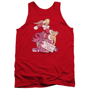 AN OFFCIALLY LICENSED LOONEY TUNES LOLA PRESENT ADULT UNISEX TANK TOP RED