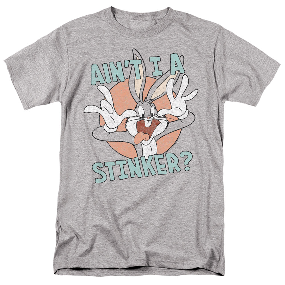 AN OFFCIALLY LICENSED LOONEY TUNES AINT I A STINKER MEN'S REGULAR FIT T-SHIRT ATHLETIC HEATHER