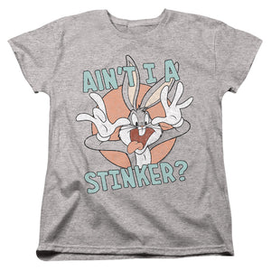 AN OFFCIALLY LICENSED LOONEY TUNES AINT I A STINKER WOMEN'S REGULAR FIT T-SHIRT ATHLETIC HEATHER