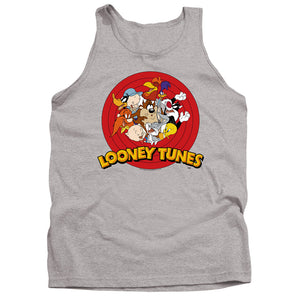 AN OFFCIALLY LICENSED LOONEY TUNES GROUP ADULT UNISEX TANK TOP ATHLETIC HEATHER