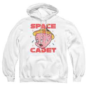 AN OFFCIALLY LICENSED LOONEY TUNES SPACE GHOST ADULT UNISEX PULLOVER HOODIE WHITE