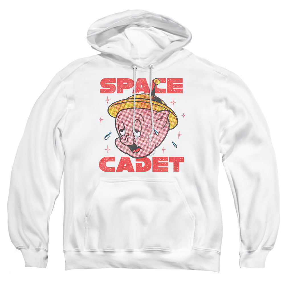 AN OFFCIALLY LICENSED LOONEY TUNES SPACE GHOST ADULT UNISEX PULLOVER HOODIE WHITE