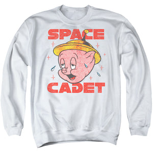 AN OFFCIALLY LICENSED LOONEY TUNES SPACE GHOST ADULT UNISEX CREWNECK SWEATSHIRT WHITE
