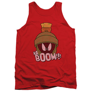 AN OFFCIALLY LICENSED LOONEY TUNES KABOOM ADULT UNISEX TANK TOP RED