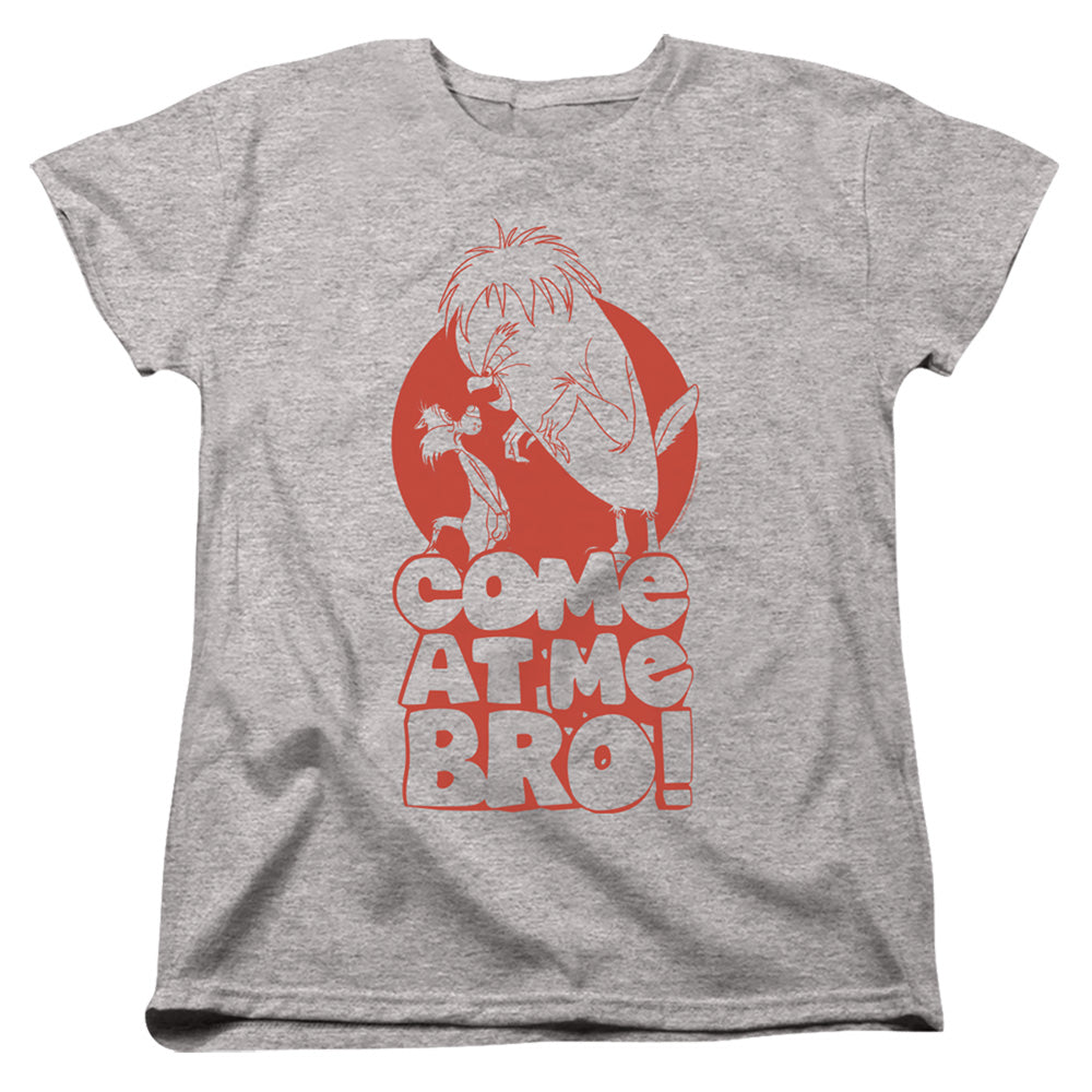 AN OFFCIALLY LICENSED LOONEY TUNES COME AT ME WOMEN'S REGULAR FIT T-SHIRT ATHLETIC HEATHER