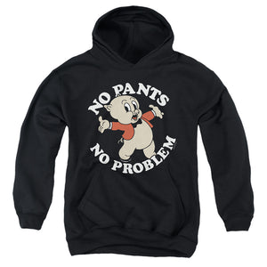AN OFFCIALLY LICENSED LOONEY TUNES NO PANTS YOUTH HOODIE BLACK