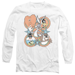 AN OFFCIALLY LICENSED LOONEY TUNES SCREEN STARS MEN'S LONG SLEEVE T-SHIRT WHITE