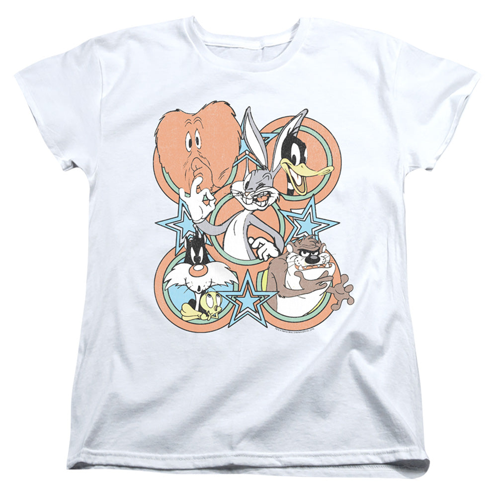 AN OFFCIALLY LICENSED LOONEY TUNES SCREEN STARS WOMEN'S REGULAR FIT T-SHIRT WHITE