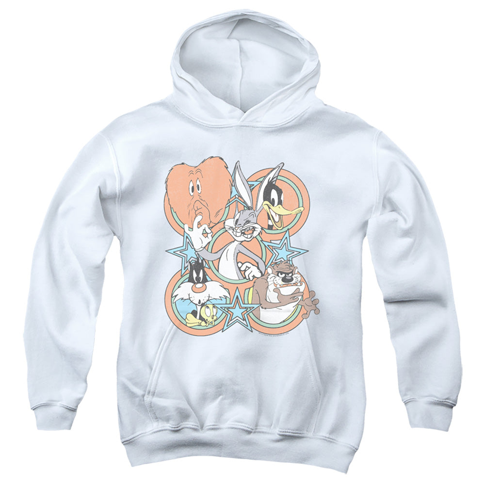 AN OFFCIALLY LICENSED LOONEY TUNES SCREEN STARS YOUTH HOODIE WHITE