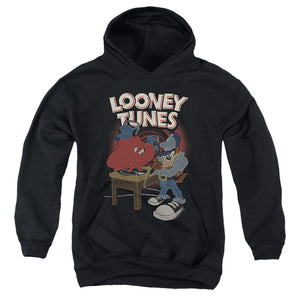 AN OFFCIALLY LICENSED LOONEY TUNES DJ LOONEY TUNES YOUTH HOODIE BLACK