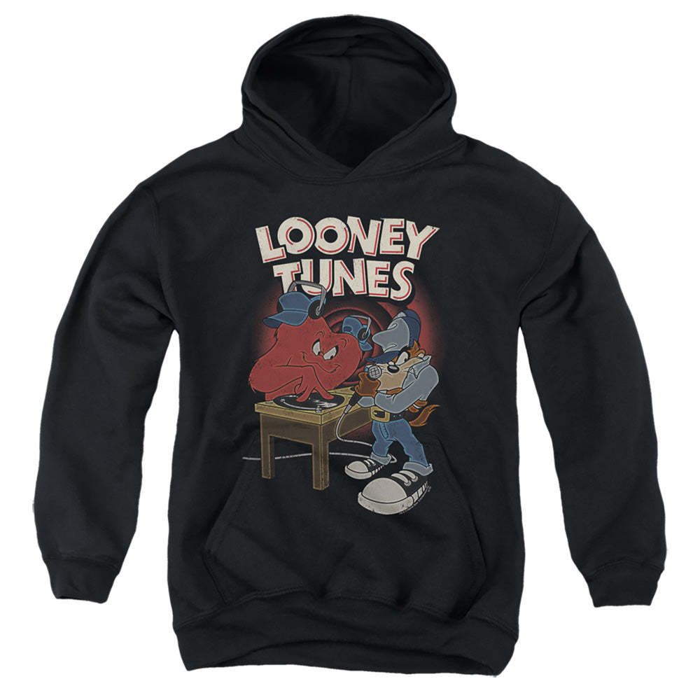 AN OFFCIALLY LICENSED LOONEY TUNES DJ LOONEY TUNES YOUTH HOODIE BLACK
