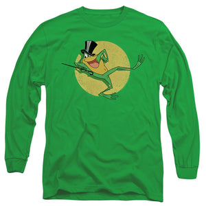 AN OFFCIALLY LICENSED LOONEY TUNES HELLO MY BABY MEN'S LONG SLEEVE T-SHIRT KELLY GREEN