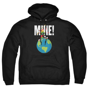 AN OFFCIALLY LICENSED LOONEY TUNES MINE ADULT UNISEX PULLOVER HOODIE BLACK