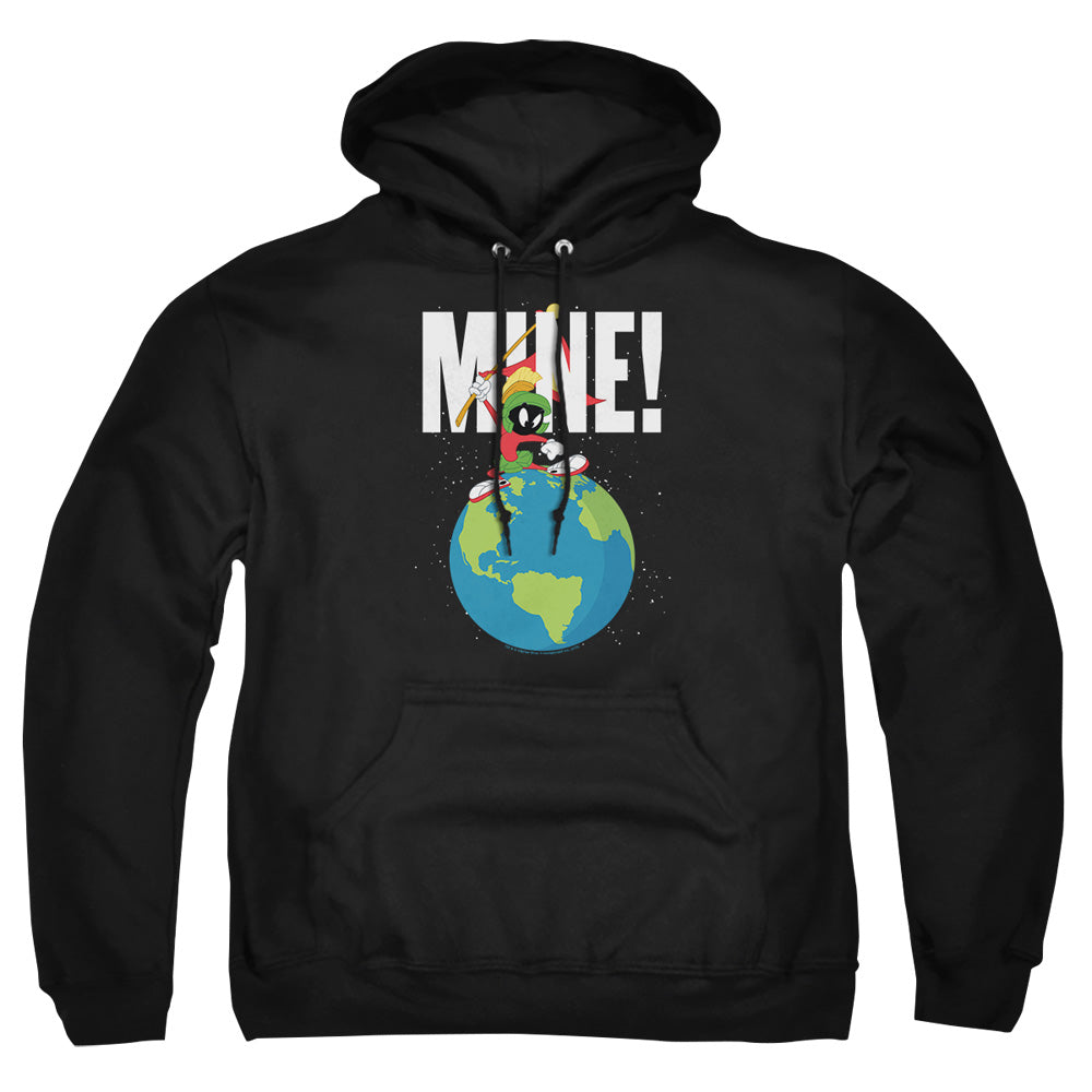 AN OFFCIALLY LICENSED LOONEY TUNES MINE ADULT UNISEX PULLOVER HOODIE BLACK