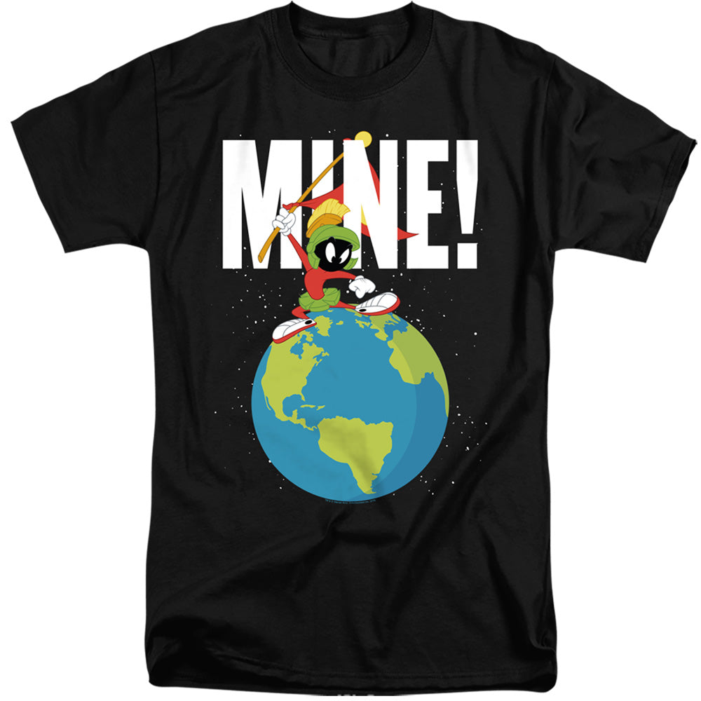AN OFFCIALLY LICENSED LOONEY TUNES MINE MEN'S TALL FIT T-SHIRT BLACK