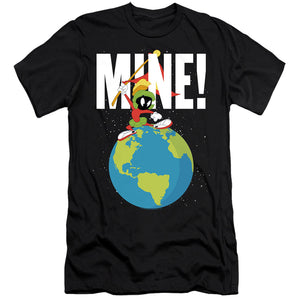 AN OFFCIALLY LICENSED LOONEY TUNES MINE MEN'S PREMIUM SLIM FIT T-SHIRT BLACK
