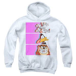 AN OFFCIALLY LICENSED LOONEY TUNES TILES YOUTH HOODIE WHITE