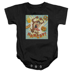 AN OFFCIALLY LICENSED LOONEY TUNES TAZ HANGRY BABY BODYSUIT BLACK