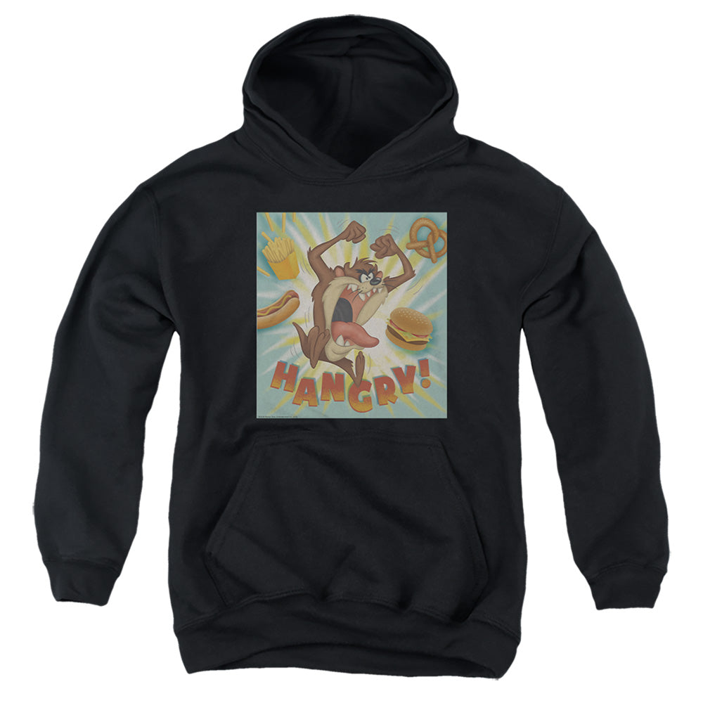 AN OFFCIALLY LICENSED LOONEY TUNES TAZ HANGRY YOUTH HOODIE BLACK