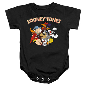 AN OFFCIALLY LICENSED LOONEY TUNES GANG 1 BABY BODYSUIT BLACK