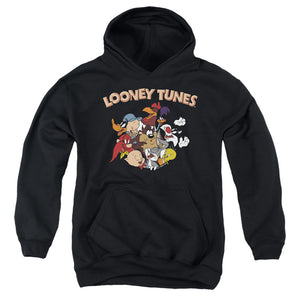 AN OFFCIALLY LICENSED LOONEY TUNES GANG 1 YOUTH HOODIE BLACK