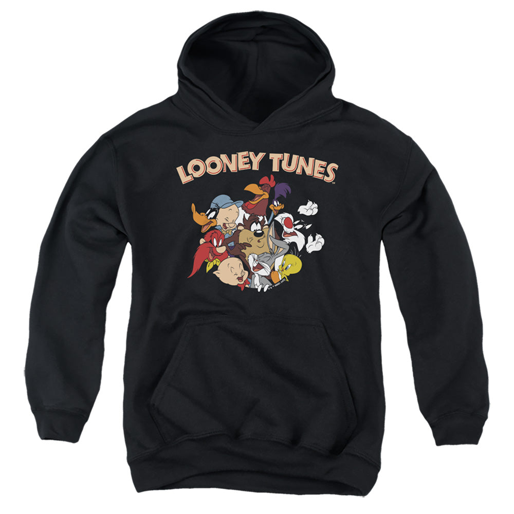 AN OFFCIALLY LICENSED LOONEY TUNES GANG 1 YOUTH HOODIE BLACK