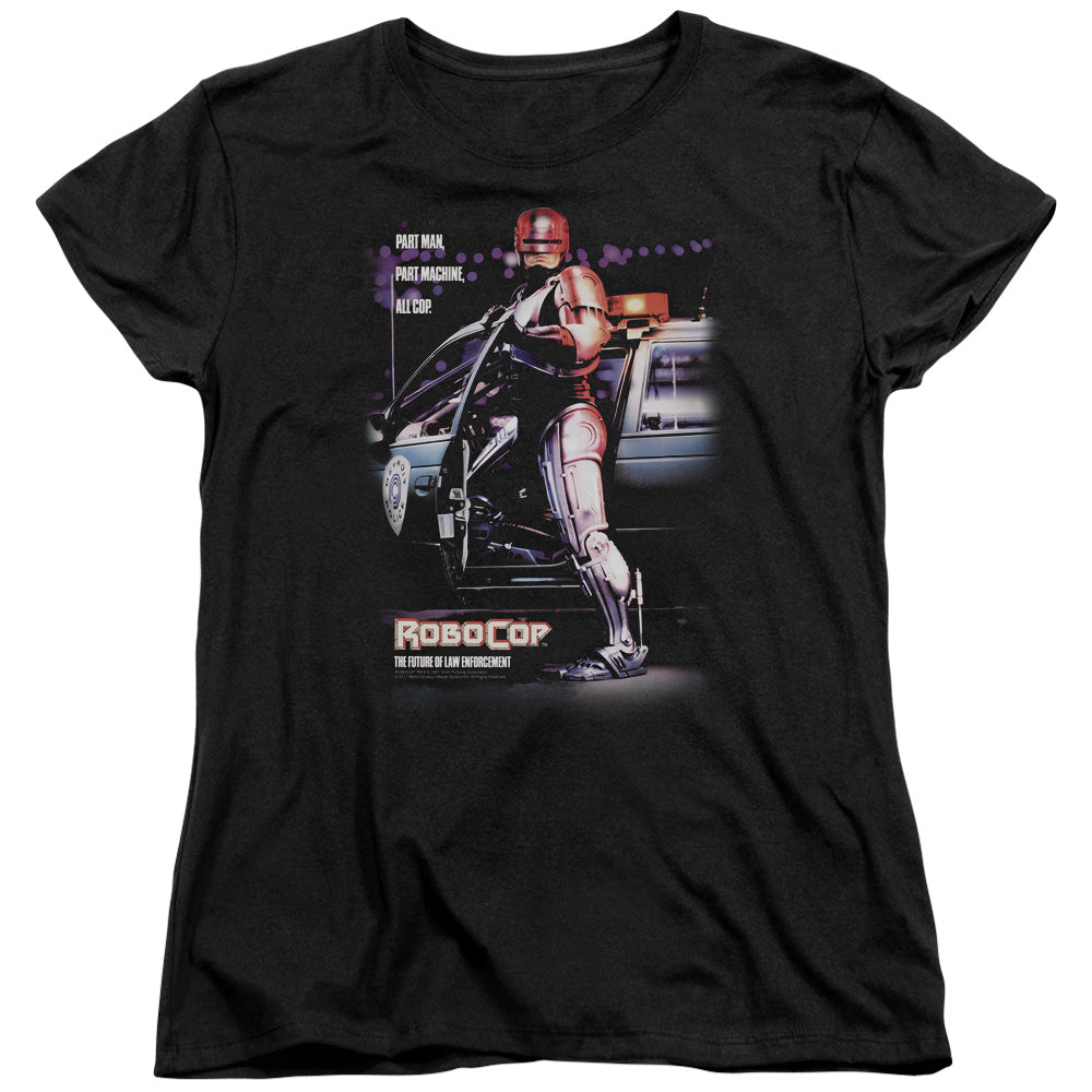 Robocop Poster Licensed Women's T-Shirt Regular Fit SM-LG