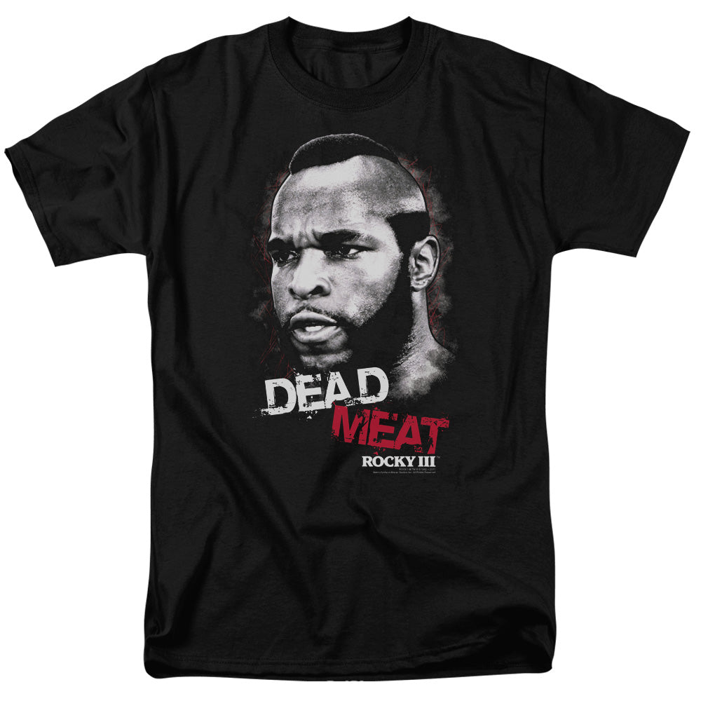 Rocky Iii Dead Meat Licensed Adult Unisex T-Shirt Regular Fit Tee SM-3X