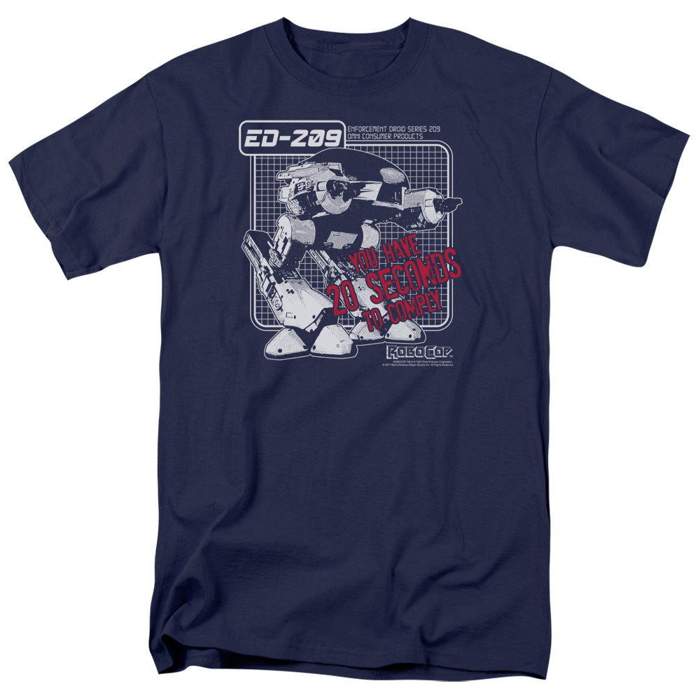 Robocop Ed 209 Licensed Adult Unisex T-Shirt Regular Fit Tee SM-3X