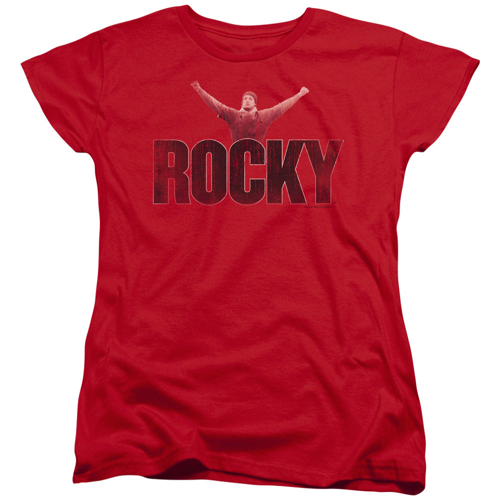 Rocky Victory Distressed Licensed Women's T-Shirt Regular Fit LG