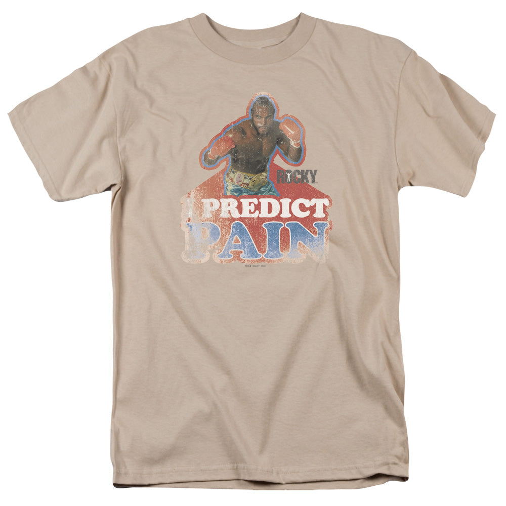 Rocky Iii I Predict Pain Licensed Adult Unisex T-Shirt Regular Fit Tee SM-3X