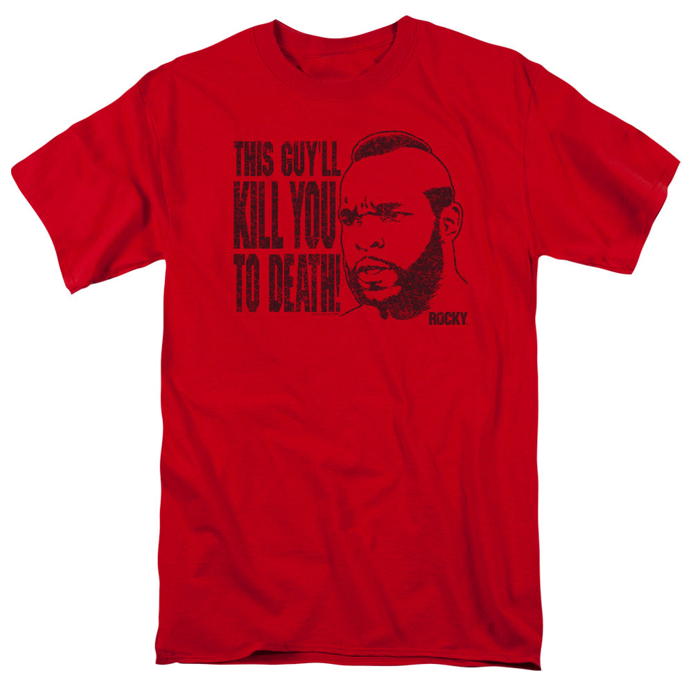 Rocky Iii Kill You To Death Licensed Adult Unisex T-Shirt Regular Fit Tee SM-3X