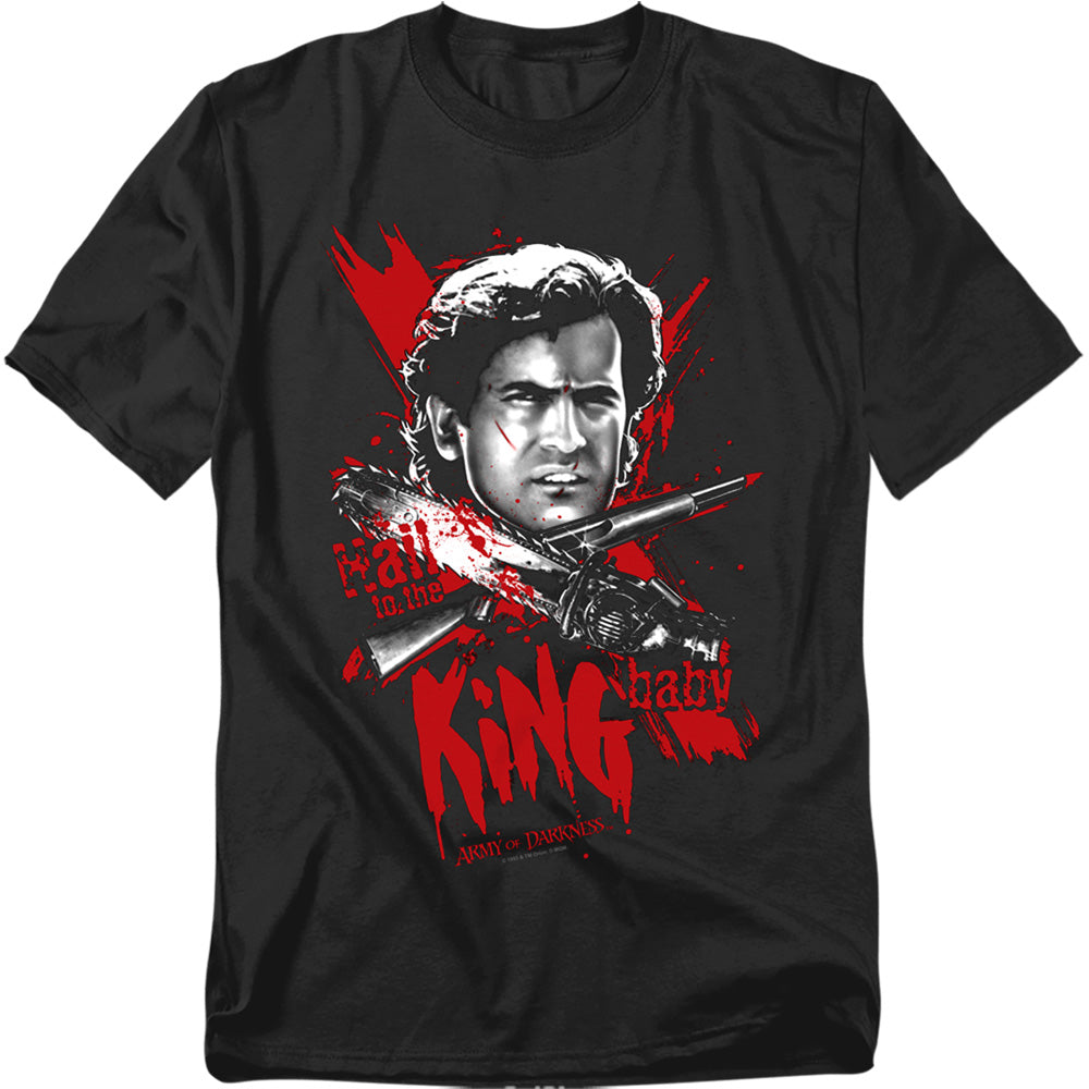 Army Of Darkness Hail To The King Licensed Adult Unisex T-Shirt Regular Fit Tee