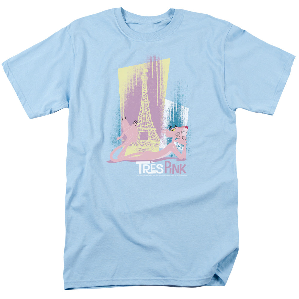 Pink Panther Tres Pink Licensed Adult Unisex T-Shirt Regular Fit Tee SM-3X