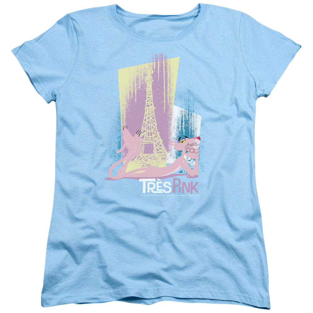 Pink Panther Tres Pink Licensed Women's T-Shirt Regular Fit MD-LG