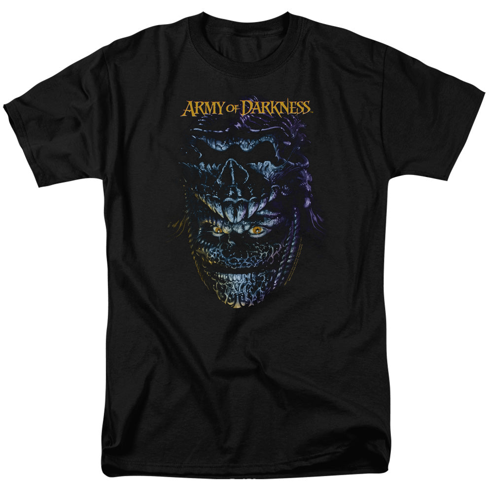 AN OFFCIALLY LICENSED ARMY OF DARKNESS EVIL ASH MEN'S REGULAR FIT T-SHIRT BLACK