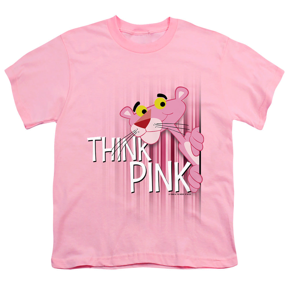 Pink Panther Think Pink Licensed Kid's T-Shirt (Ages 4-7) XS-XL