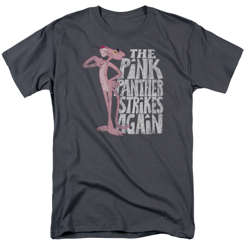 Pink Panther Strikes Again Licensed Adult Unisex T-Shirt Regular Fit Tee SM-3X