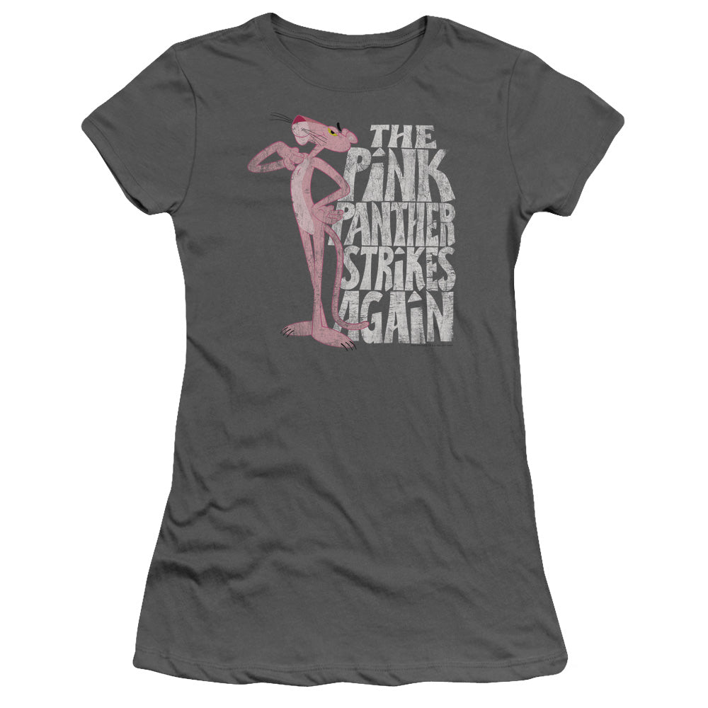 Pink Panther Strikes Again Licensed Women's T-Shirt Juniors SM-XL